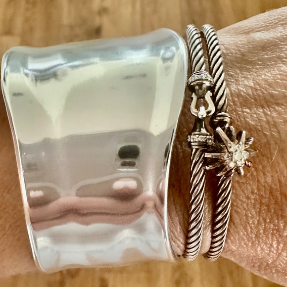 David Yurman silver bracelet Starburst with diamonds - Picture 10 of 15